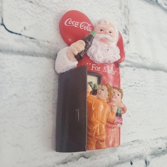 Coca Cola For Santa Coca Cola 90s Vintage Collectible Magnet 25 - Picture 3 of 7